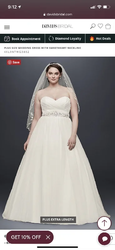 Bargain Bin David's Bridal 4XL9NTWG3802