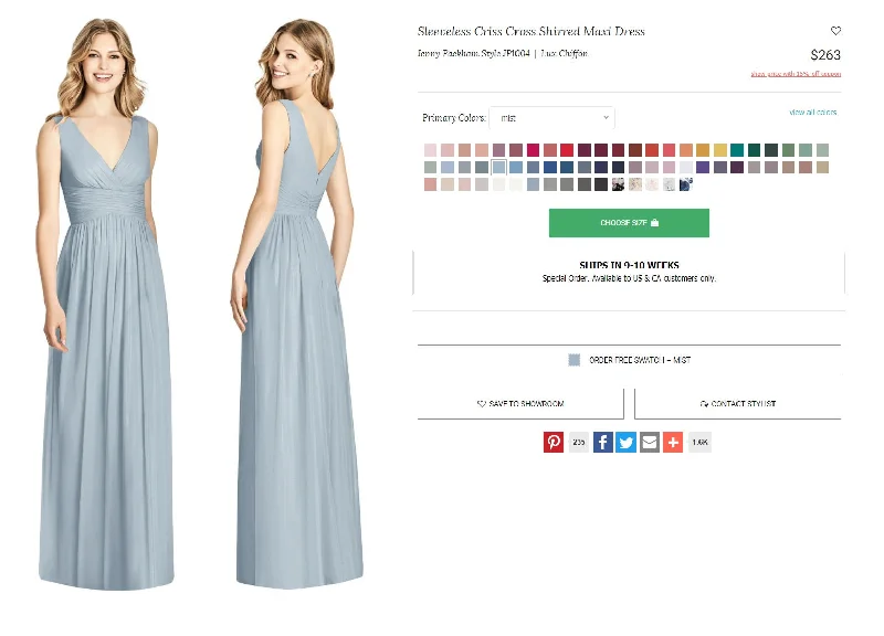 Value Deals Dessy Jenny Packham JP1004