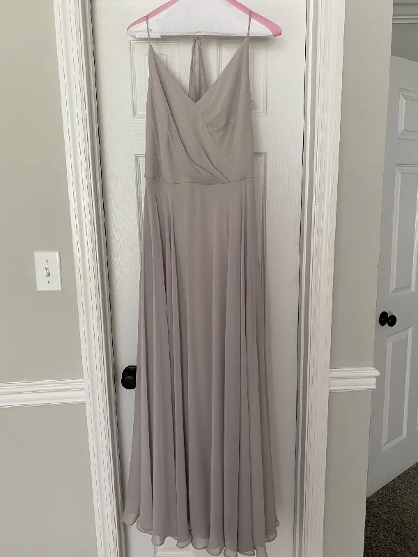 Savings Alert Dessy 3021, Ruffled Strap Cutout Wrap Maxi Dress