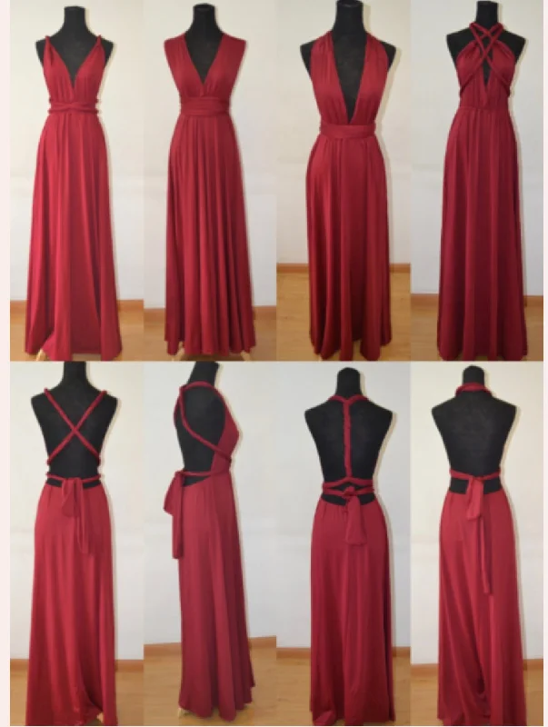 Loyalty Reward Other Lulus Burgundy Convertible Maxy Dress