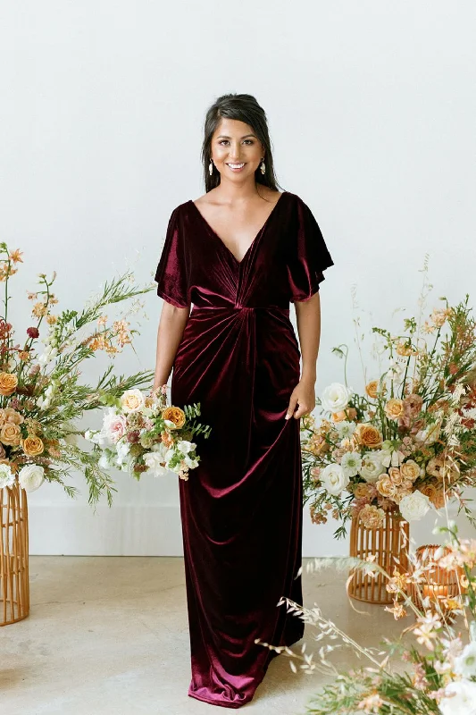 Flash Deals Other Gwen Velvet Dress - Terracotta