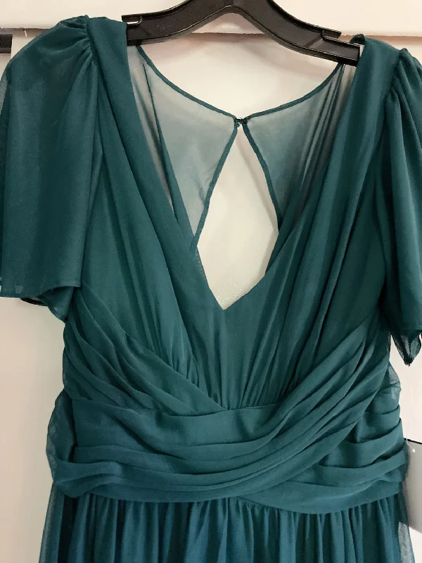 Blowout Sale David's Bridal Flutter sleeve criss cross bridesmaid dress