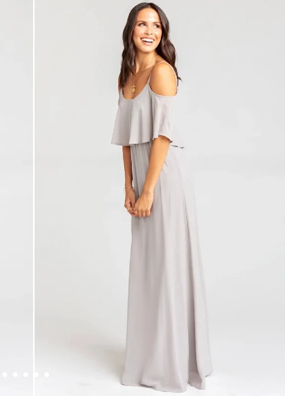 Steals and Deals Show Me Your MuMu Caitlin Ruffle Maxi Dress