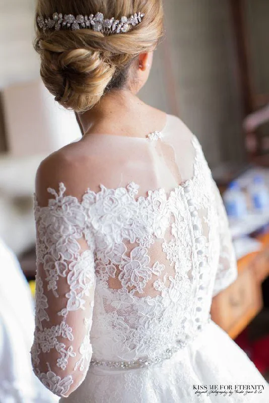 Hot Deal Romona Keveza Lace Ballgown