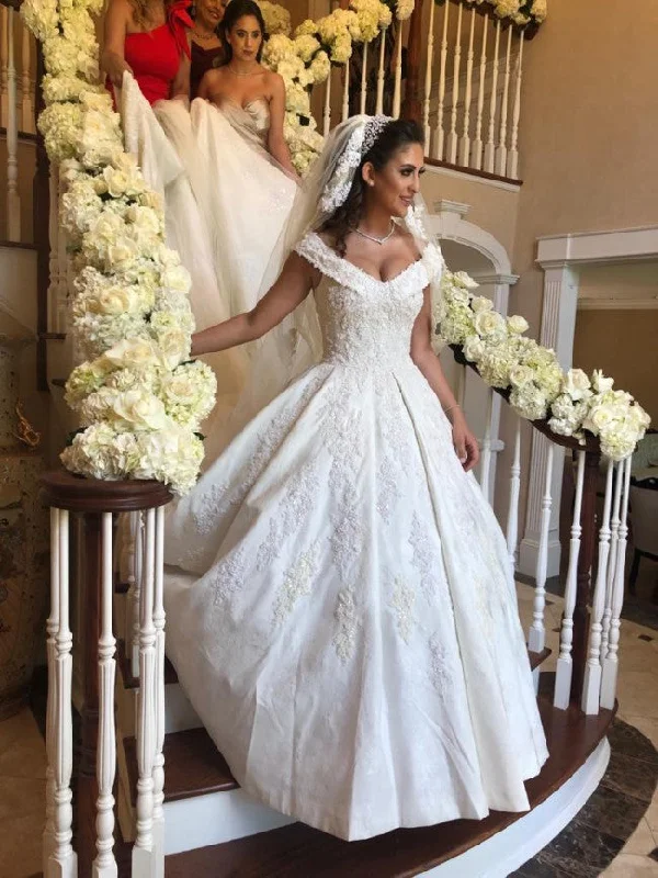 Clearance Items Other Mireille Dagher Beaded Off the Shoulder Ball Gown