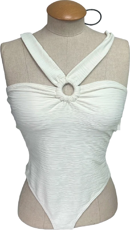 Must-Have Deals By Malina Vanilla Wilma Ring Front Swimsuit UK S