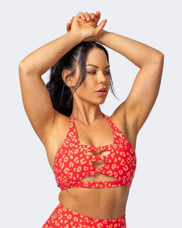 Crazy Deals Coastal Bralette - Vibrant Cheetah Print