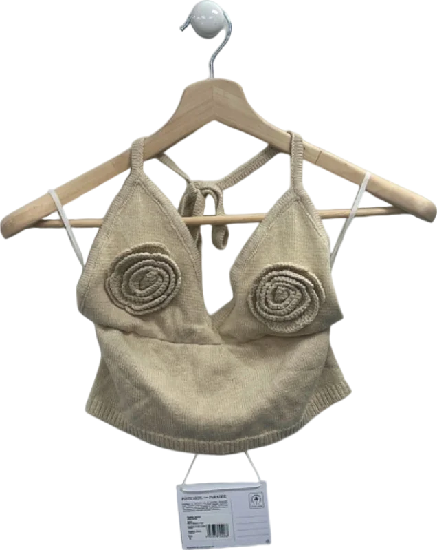 Final Sale Postcards From Paradise Beige Rico Beach Top UK 6