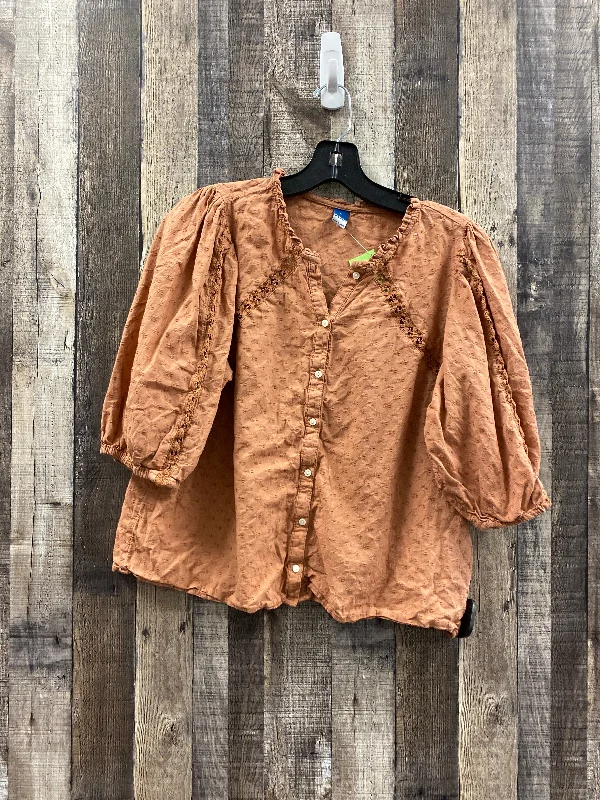 Hurry In Top 3/4 Sleeve By Old Navy  Size: M