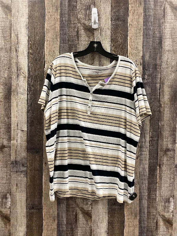 Don't Wait Top Short Sleeve By Croft And Barrow  Size: 3x