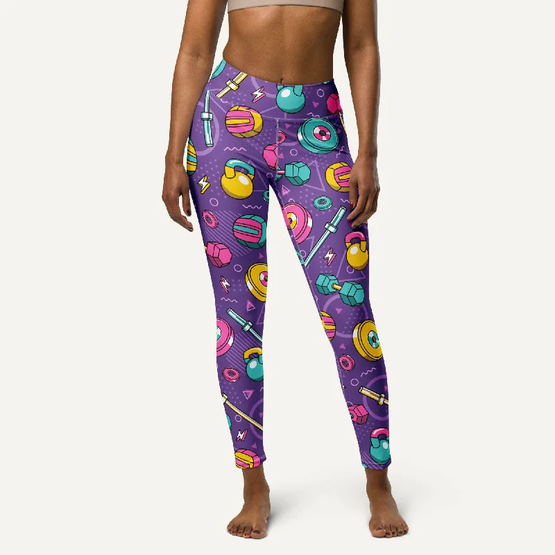 Anniversary Sale 90s Weights Purple High-Waisted Leggings