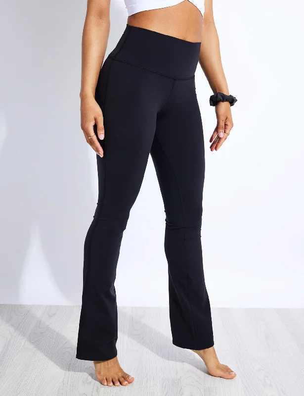 Crazy Deals Airbrush High Waisted Bootcut Legging - Black