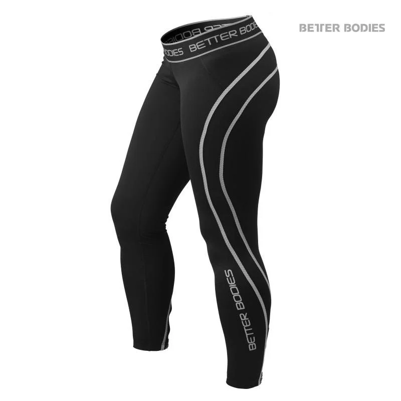 Final Markdown Better Bodies Athlete Tights - Black-Grey