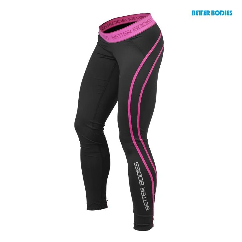 Deal Dash Better Bodies Athlete Tights - Black-Pink