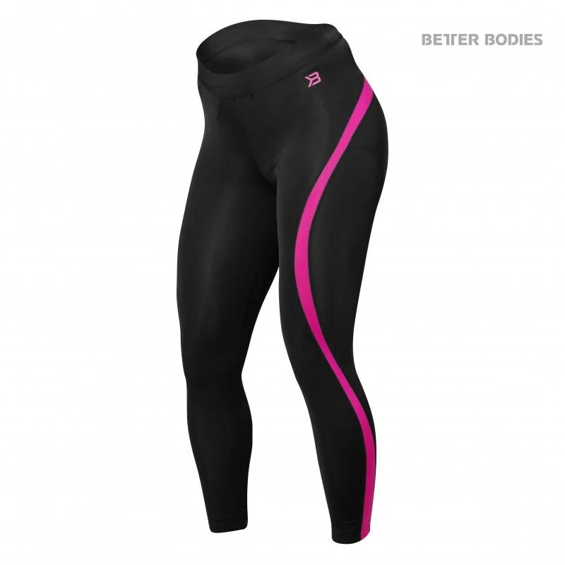 Super Sale Better Bodies Curve Tights - Black-Pink