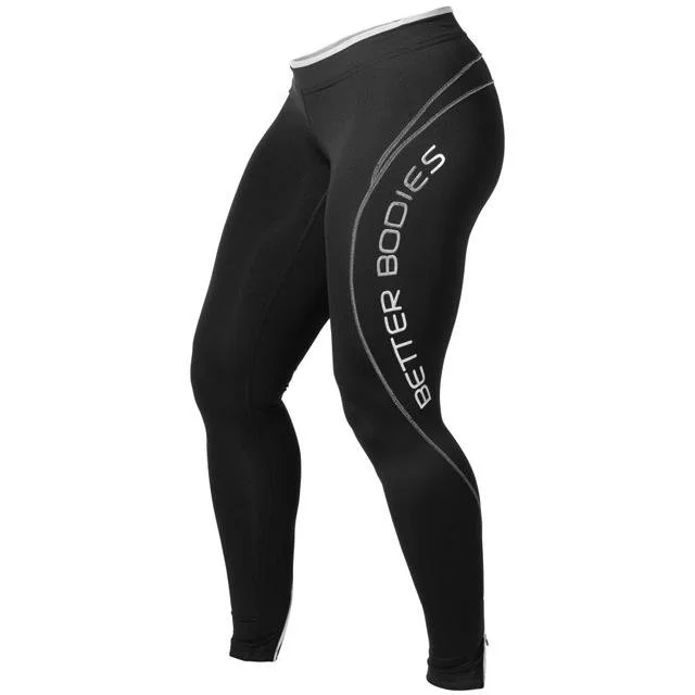 Instant Discount Better Bodies Fitness Long Tights - Black
