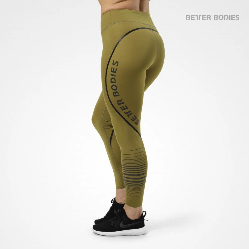 Friends and Family Sale Better Bodies Madison Tights - Military Green
