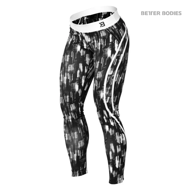 Huge Savings Better Bodies Manhattan Tights - Black-White