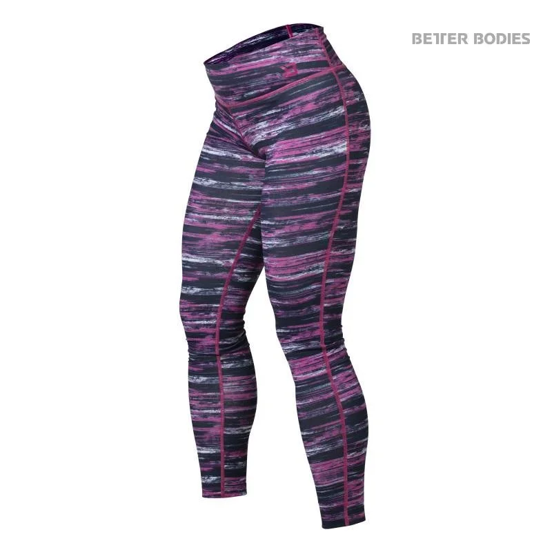 Lowest Prices Better Bodies Printed Tights - Black-Pink