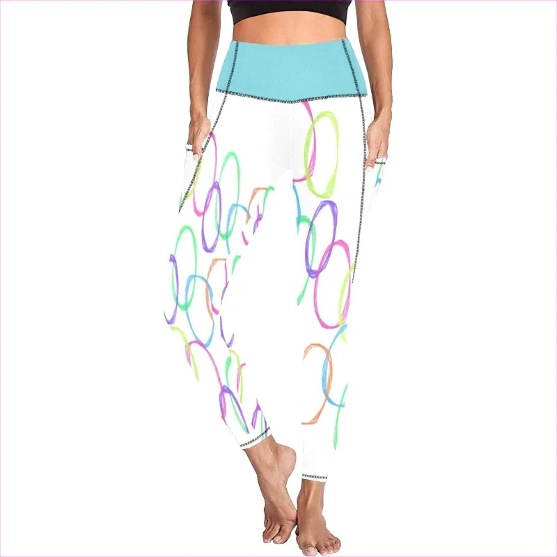 Unmissable Offer Bubbles High Waist Leggings with Pockets
