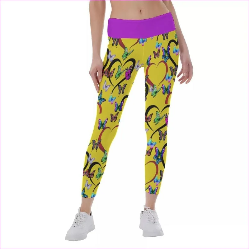 Weekend Flash Sale Butterfly Love Womens Yoga Leggings