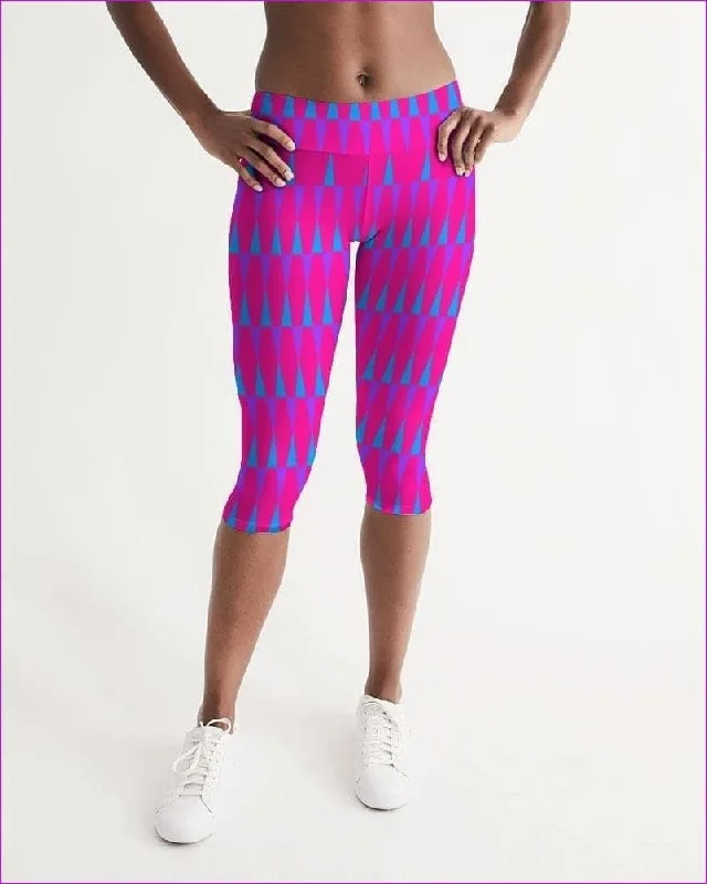 YEAR-End Clearance Candy Checkered Womens Mid-Rise Capri