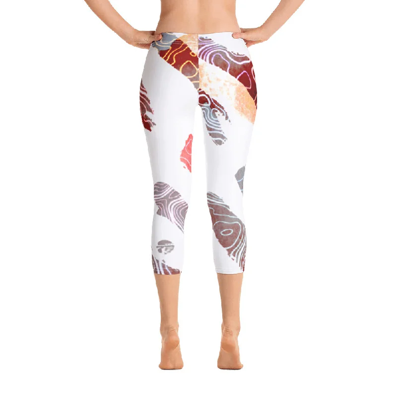 Stock Clearance Capri Legging - CHANGERS - (Yoga/Active/Surf Leggings)