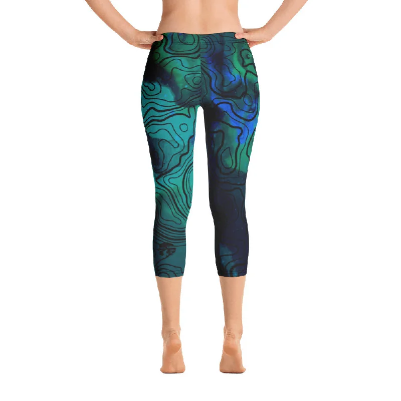 Price Reduction Capri Legging - LAGOON - (Active/Surf Leggings)