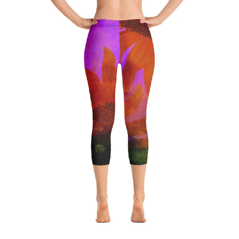 Clearance Items Capri Leggings - SUMMER SUNSET