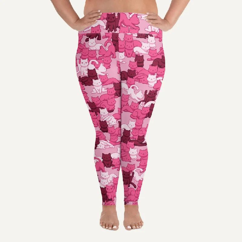 Limited Availability Cats Camouflage Pink Plus Size Leggings