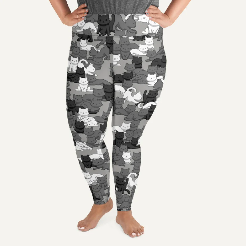 Massive Deals Cats Camouflage Urban Plus Size Leggings