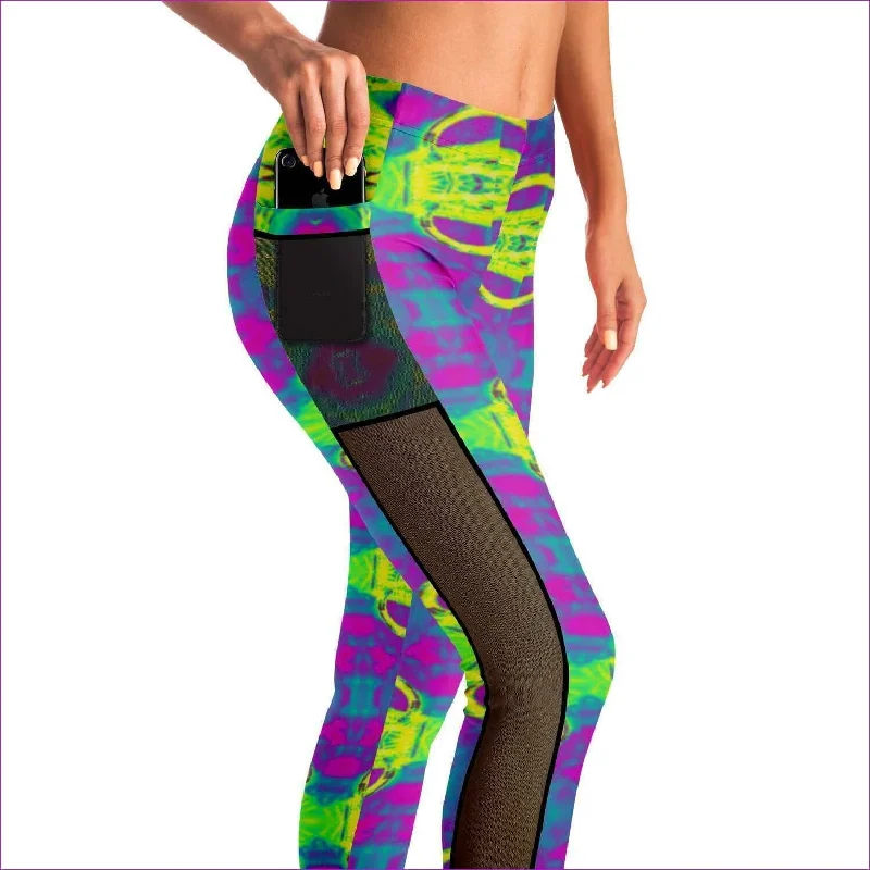 Super Sale Club Lights Mesh Pocket Leggings