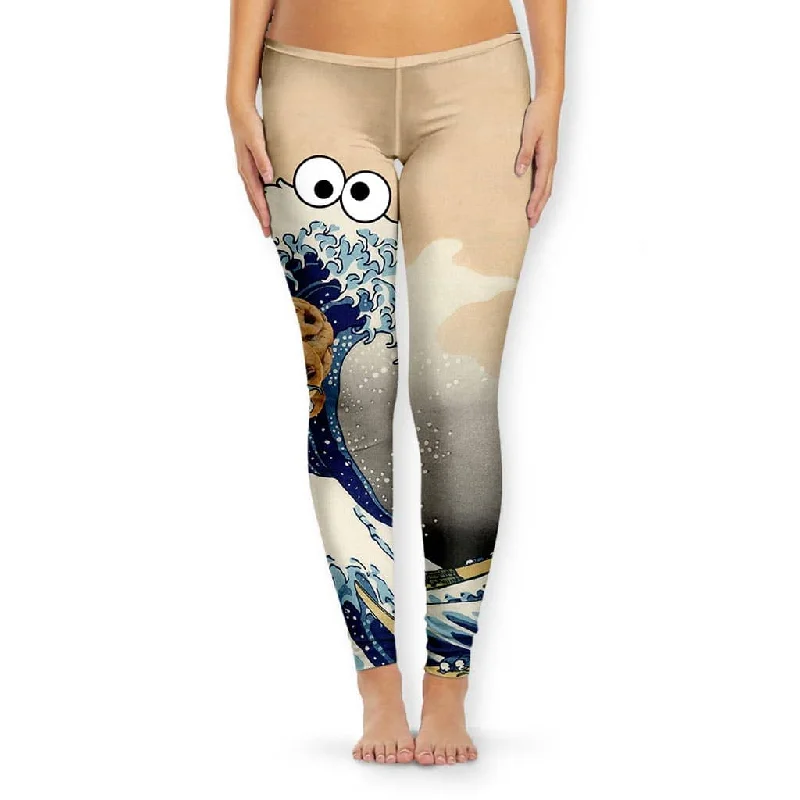 Super Deal Cookie Wave Women's Leggings