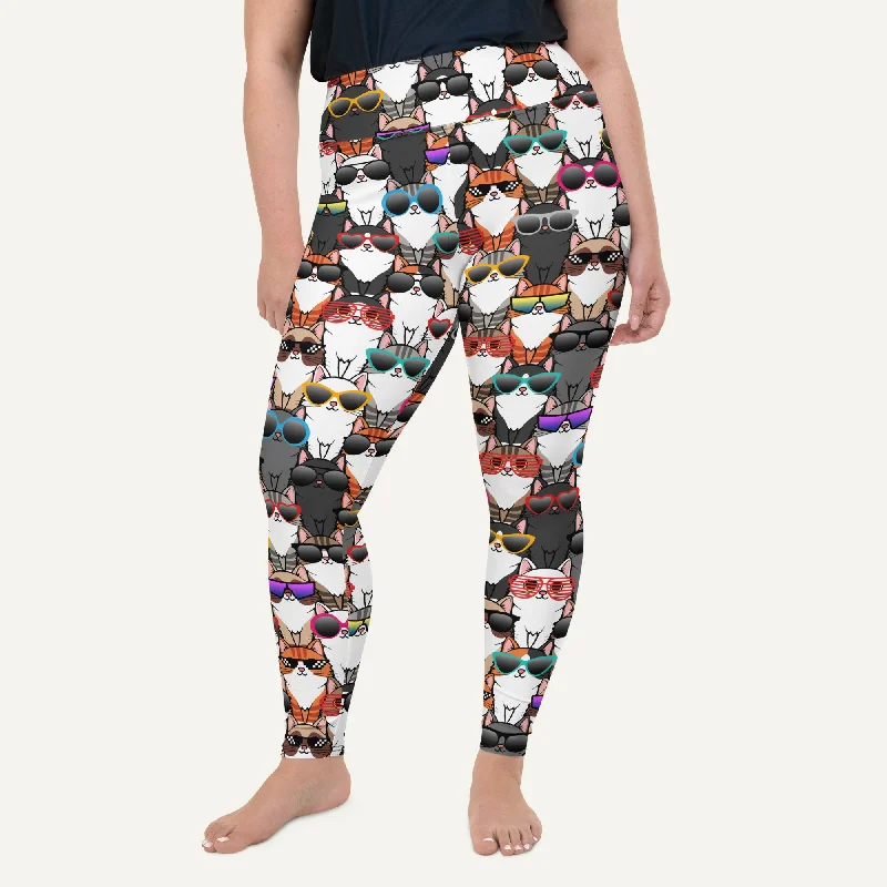 New Markdowns Cool Cats Plus Size Leggings
