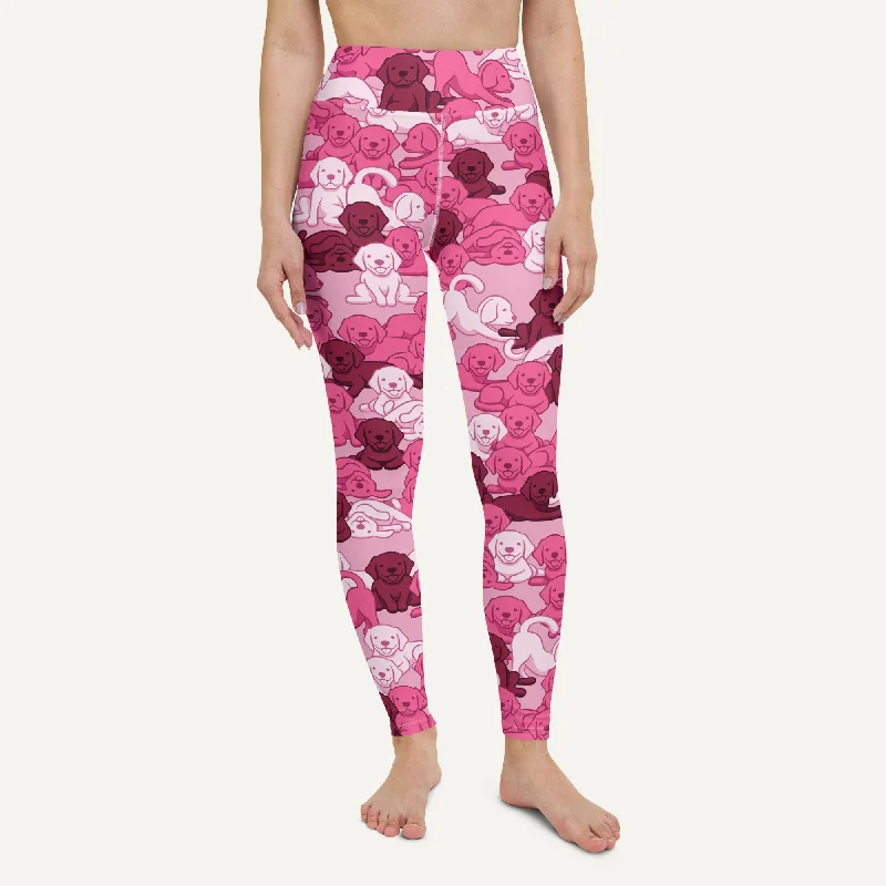 Today’s Special Dogs Camouflage Pink High-Waisted Leggings