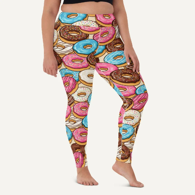Final Clearance Donut Party High-Waisted Leggings