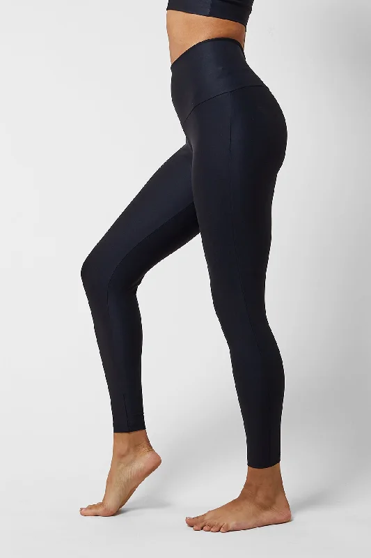 Exclusive Preview Extra Strong Compression Curve Running Leggings with Tummy Control Black