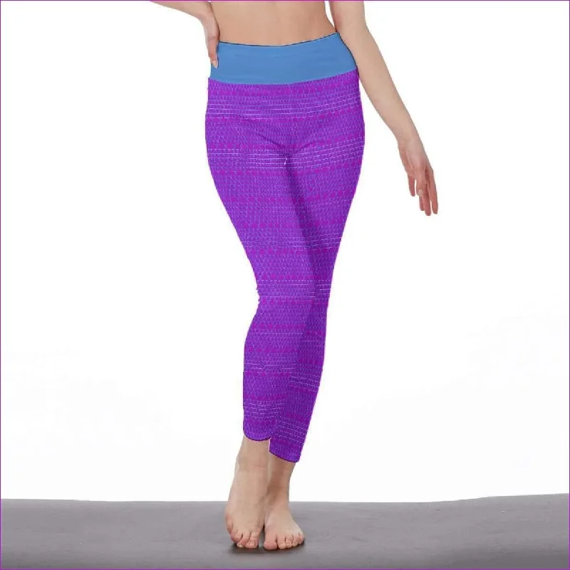 Friends and Family Sale Fishnet Candy Womens Casual Leggings - Purple