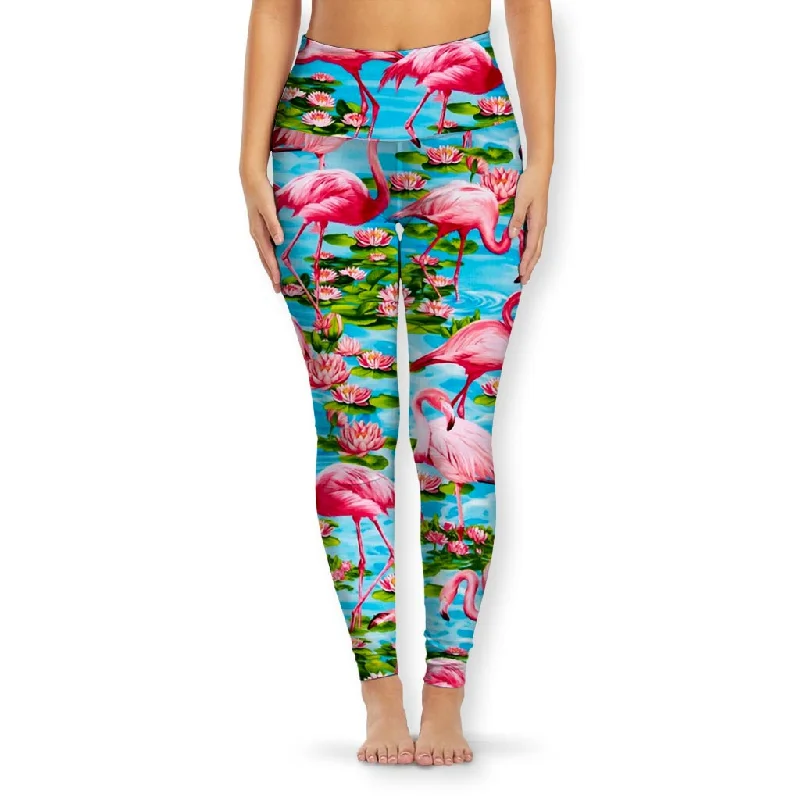 Price Rollback Flamingo Paradise Yoga Pants