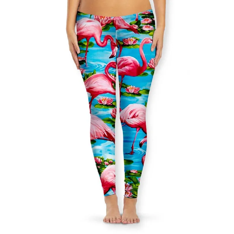 Overstock Flamingo Paradise Women's Leggings