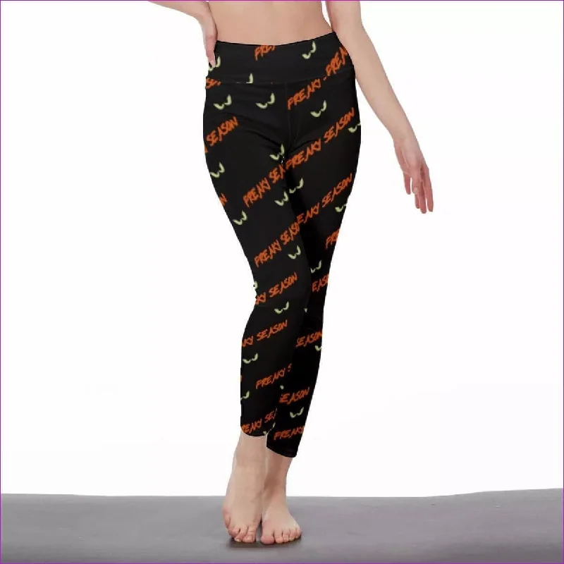 Special Promotion Freaky Season Womens High Waist Leggings | Side Stitch Closure
