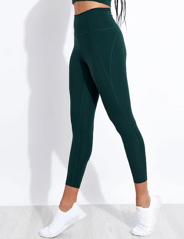 Blowout Sale Compressive High Waisted 7/8 Legging - Moss