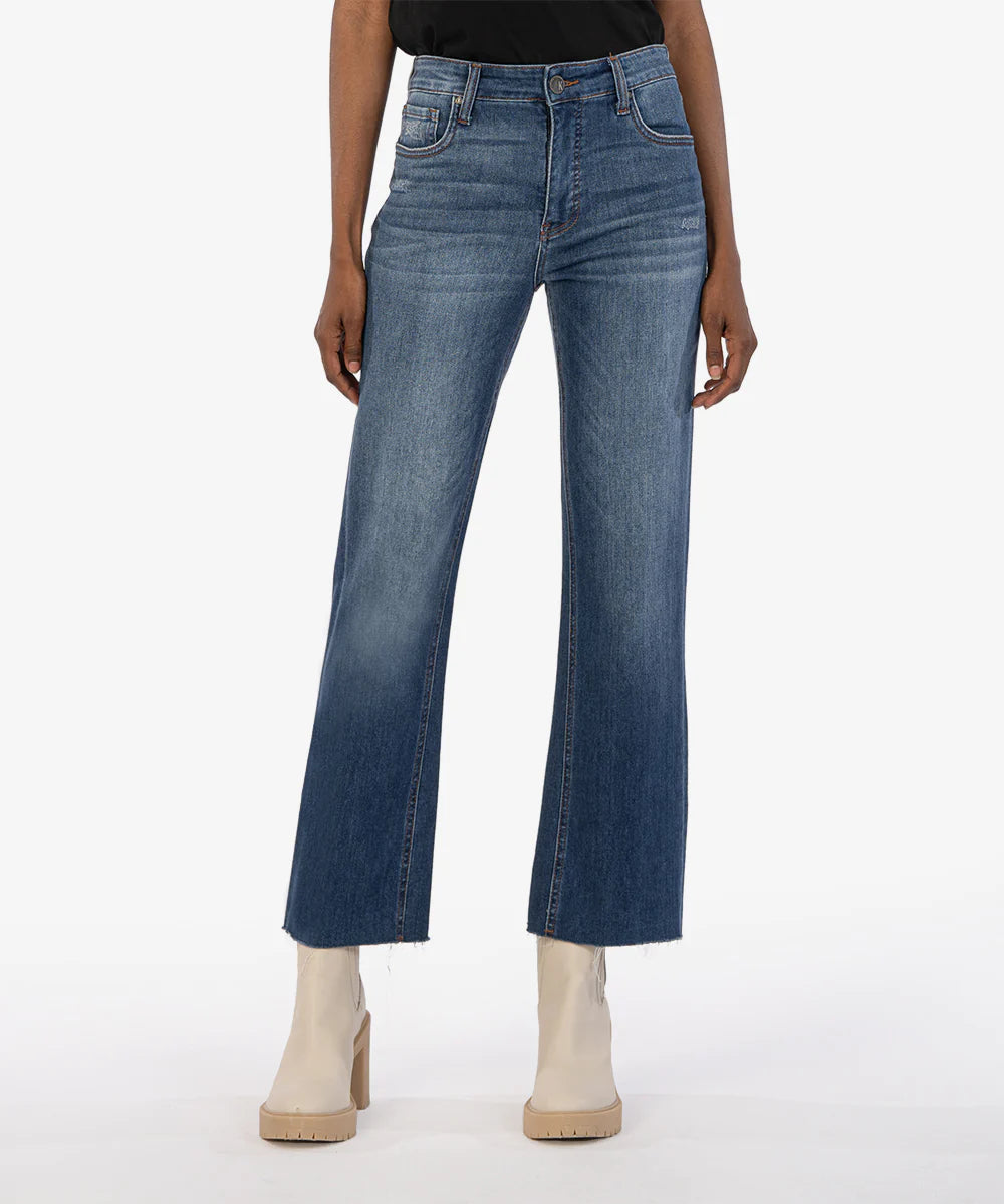 Quick Sale Kut Kelsey High Rise Ankle Flare in Royal Wash