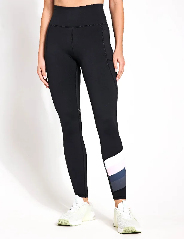 Discount Mania Brooklyn Leggings - Black/Lilac/White