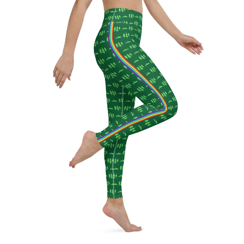 Hot Deal Mountains + Pines Yoga Leggings