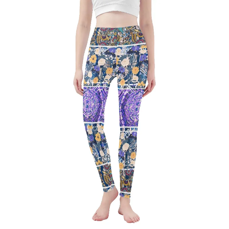 Super Deal Multi Visual Womens Soft Legging Yoga Pants