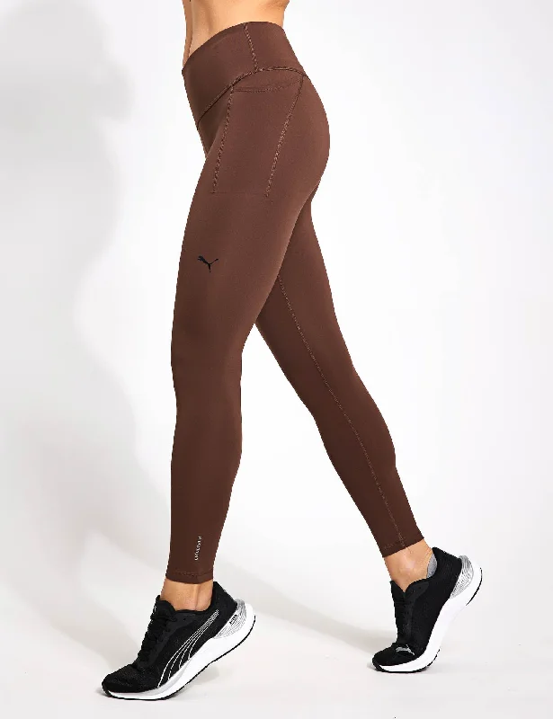 Amazing Deals Cloudspun High Waisted Full-Length Tights - Espresso Brown