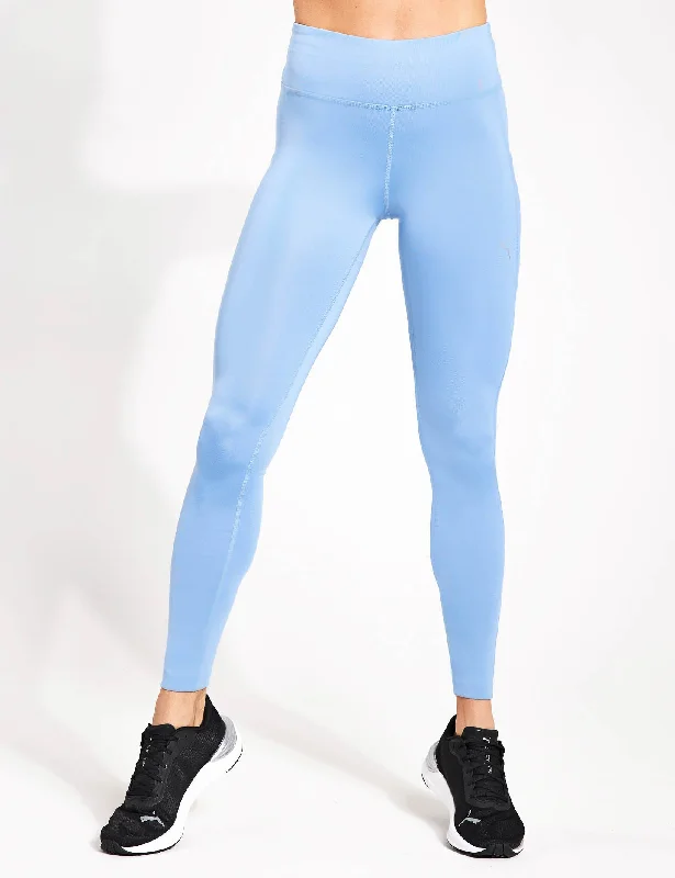 Blowout Deals Run Fav Velocity Full-Length Running Tights - Zen Blue