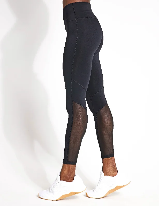 Unbeatable Prices Basic Mesh Leggings - Night Black