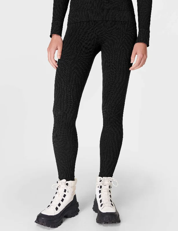 Deal of the Day Animal Base Layer Legging - Black Zebra Lines Jacquard